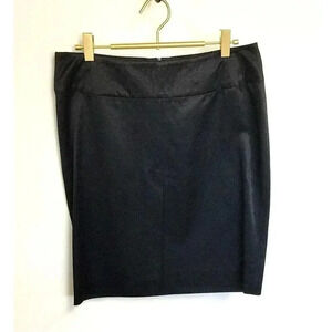 French‎ Connection Womens Black Stretch Flat Front Slit A-Line Mini Skirt Size 6